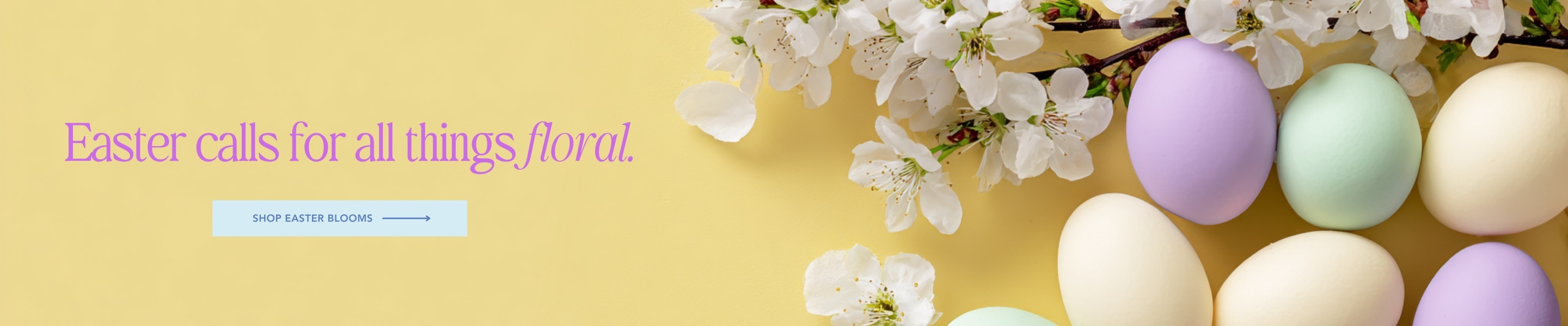 Easter calls for all things floral. Click here to shop Easter Blooms.